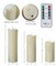Designer’s Shop CS-7101 Dripping Flameless LED pillar candle set with Remote Control Timer.